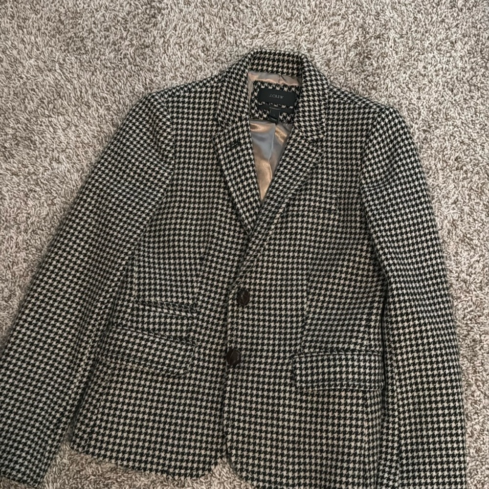Crew houndstooth jacket